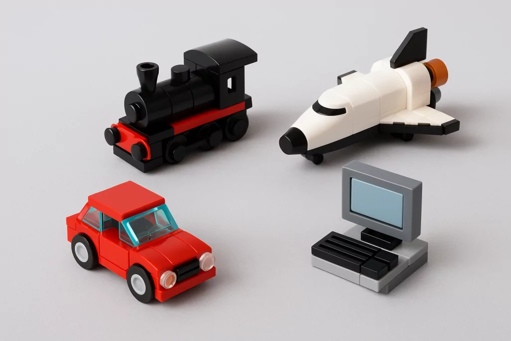 Individuelle LEGO Sets und personalisierte LEGO Modelle als Werbeartikel für Messen: Klemmbaustein Mini-Modell, Produktminiatur für Marketing, Give-away mit QR-Code, Werbegeschenk mit Logo – perfekt für Events und Unternehmen. - AL-Modelldesign -
