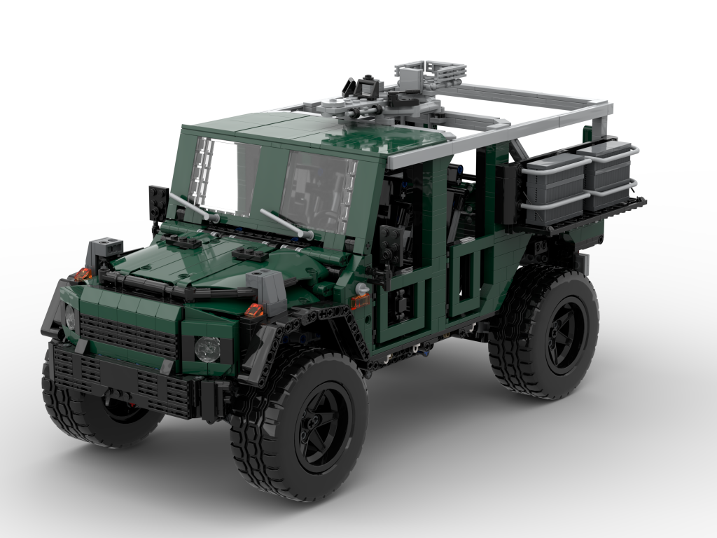 ACS_ENOK_AB_Pic1_GREEN2 - AL-Modelldesign Maßgeschneiderte Modell aus LEGO, der ENOK, ausgelegt für dauerhafte Präsentation