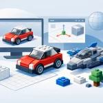 3D-Rendering für Klemmbaustein-Modelle - AL-Modelldesign -