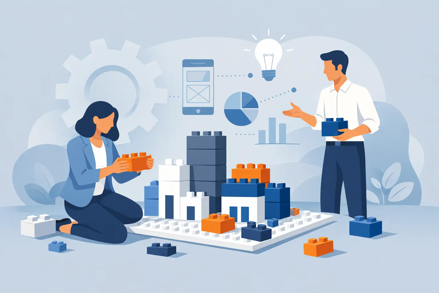 Prototyping mit Klemmbausteinen im B2B - AL-Modelldesign -