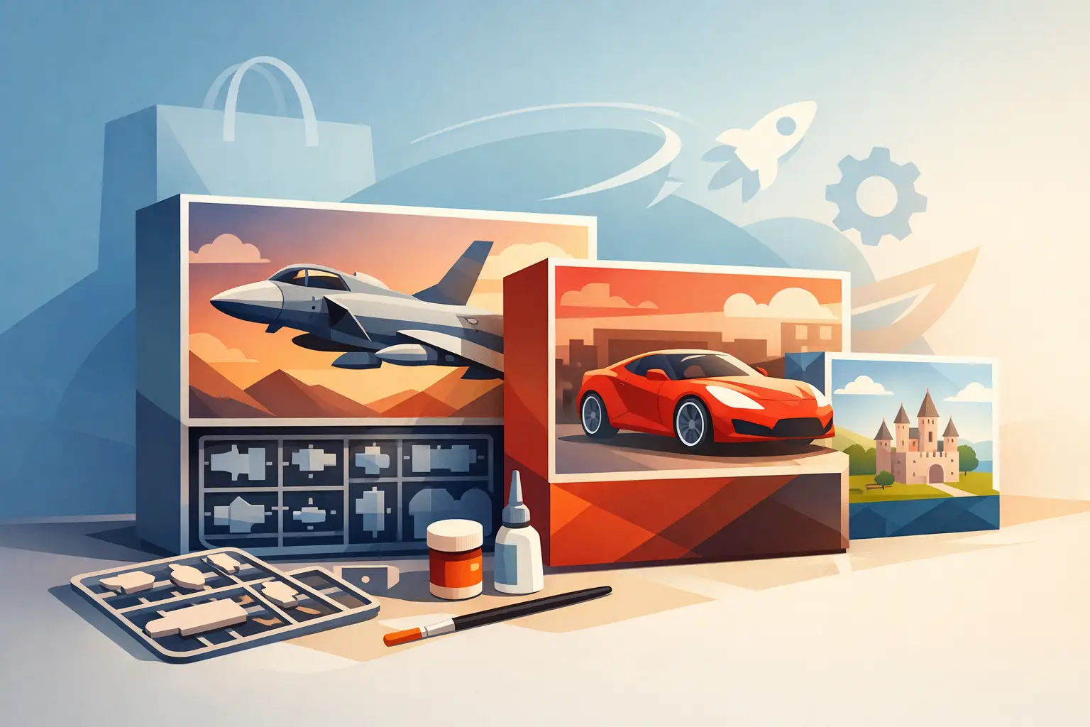 Werbeverpackung für Modellsets mit Markenwirkung - AL-Modelldesign -